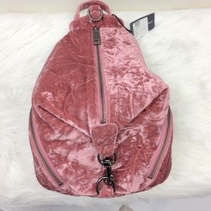 NWT Rebecca Minkoff Medium Julian Velvet Backpack
